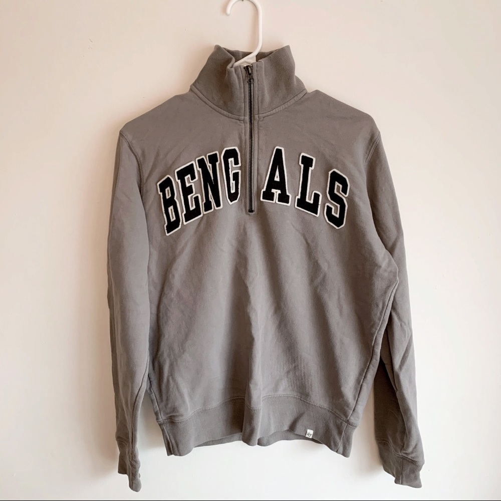Forty Seven Brand Bengals Grey Quarter Zip